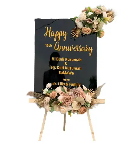 Papan Bunga Akrilik Klanting