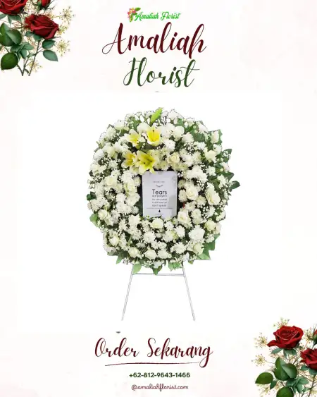 Krans Bunga Duka Klanting