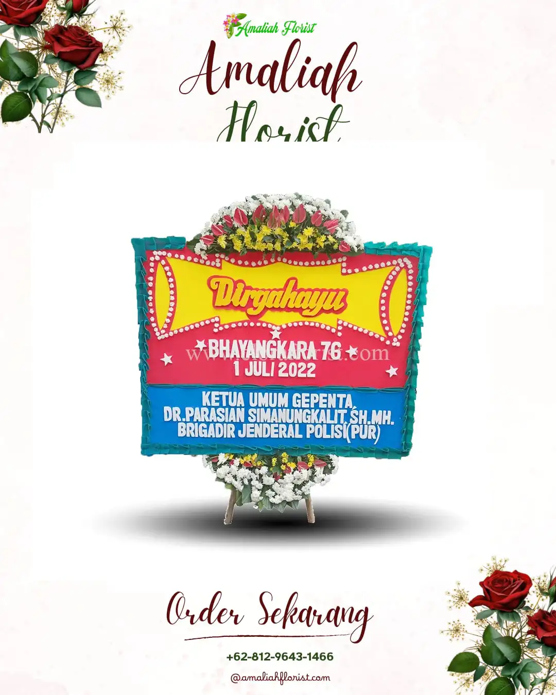 Papan Bunga HUT Ulang Tahun Klanting